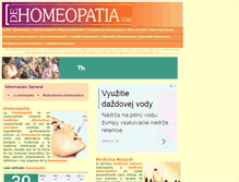 Tablet Screenshot of dehomeopatia.com